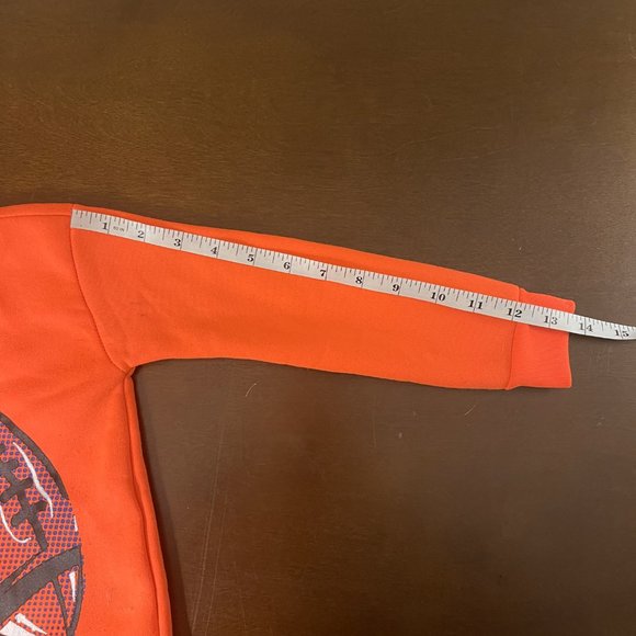 Boys Size 4 Orange Football Kids Sweatshirt - Picture 7 of 11